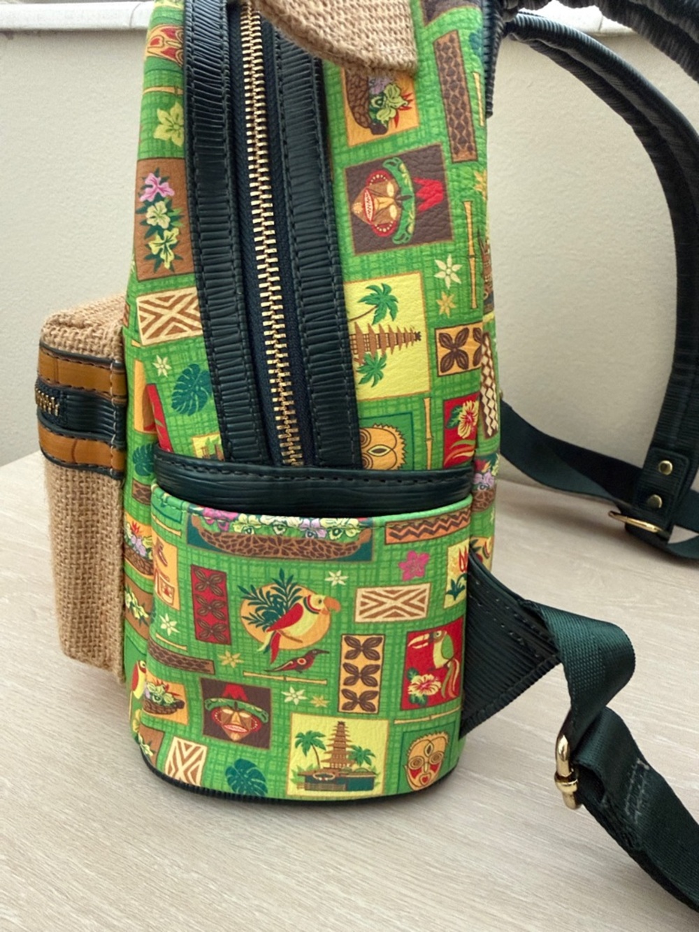 Disney Loungefly 50th Anniversary Enchanted Tiki Room Mini Backpack - Picture 9 of 11